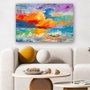 Wallity Cuadro decorativo de vidrio templado Multicolor 70 x 100 cm